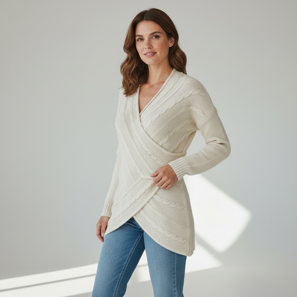 Wrap sweater